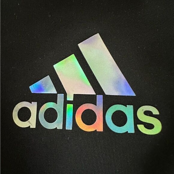 Adidas Black Mini Bag Linear 3 Mini Backpack Black Adidas Hologram Logo - Picture 4 of 6